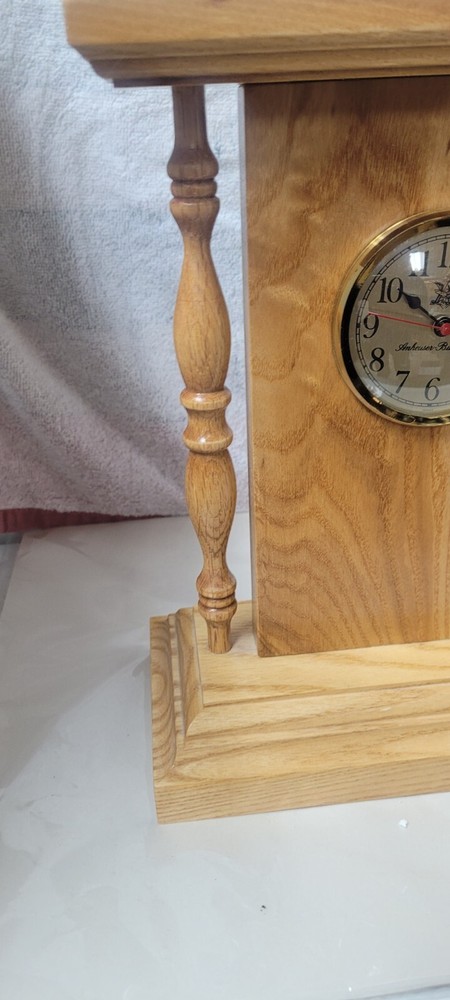 Wooden Anheuser Busch Inc. Decorative Mantle Clock