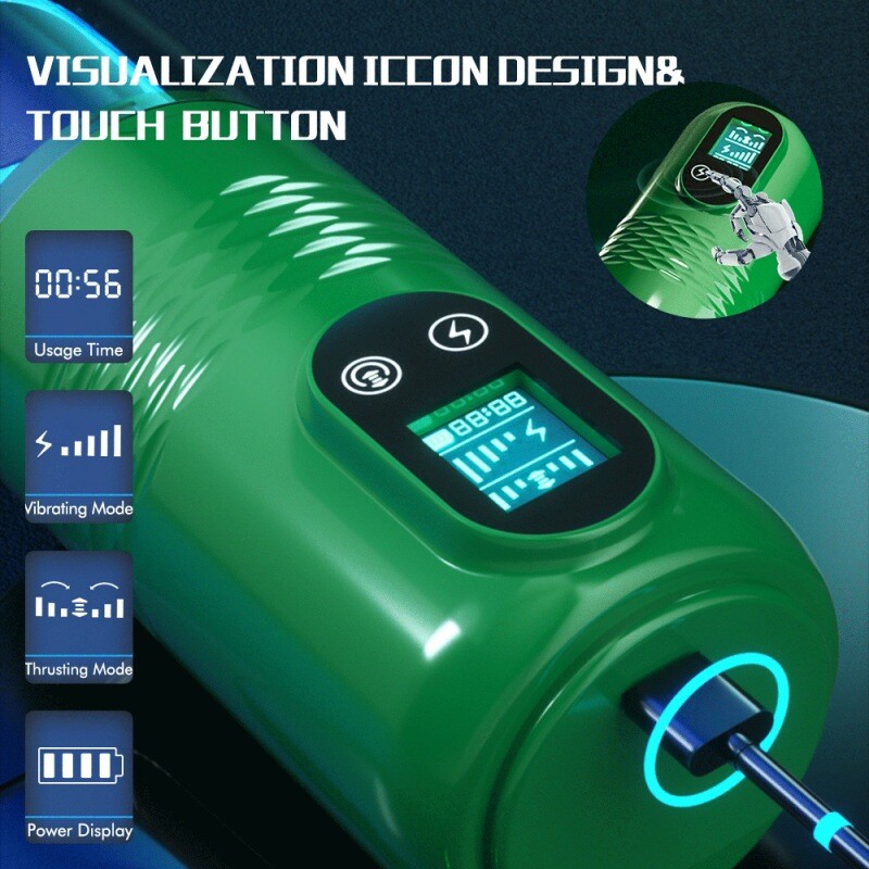 Automatic Male Masturbator HandsFree Thrusting Vibration Stroker Cup Lubricants