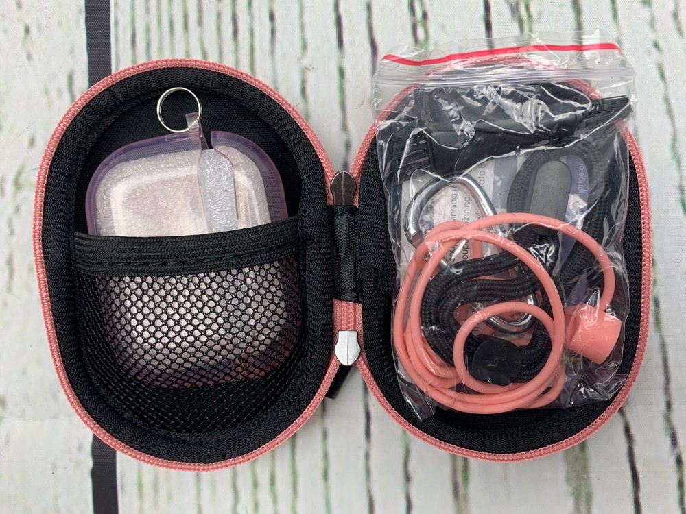 Protective Silicone Earbud Pro Case Cover Clear Pink