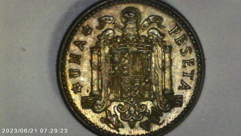 3 spanish coins, 10,10, Una pesta