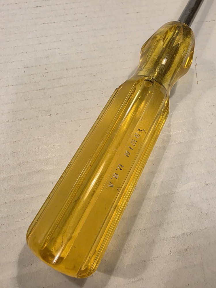 Flat Screwdriver Irwin USA Yellow Handle