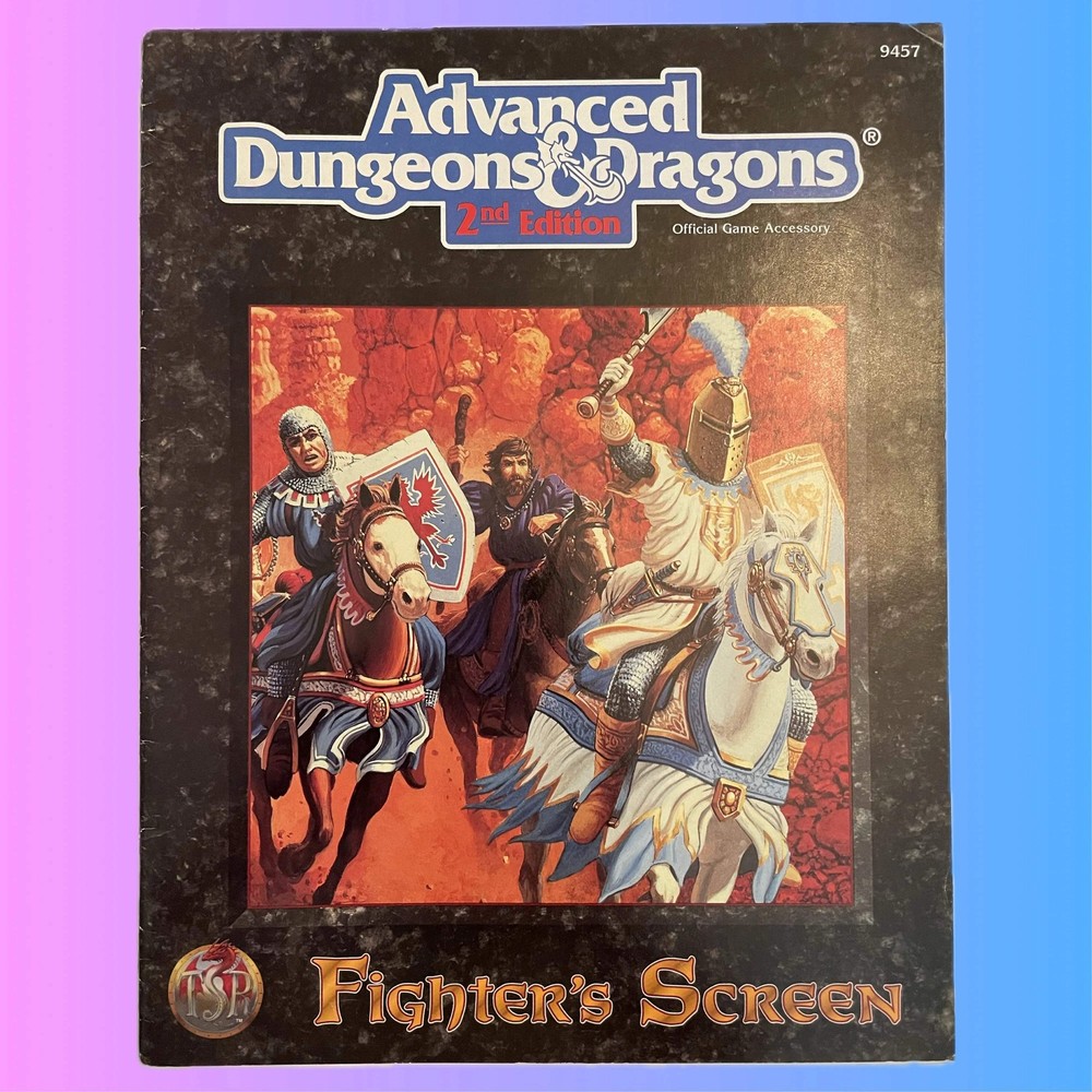 Fighter's Screen 9457 Advanced Dungeons & Dragons 2e