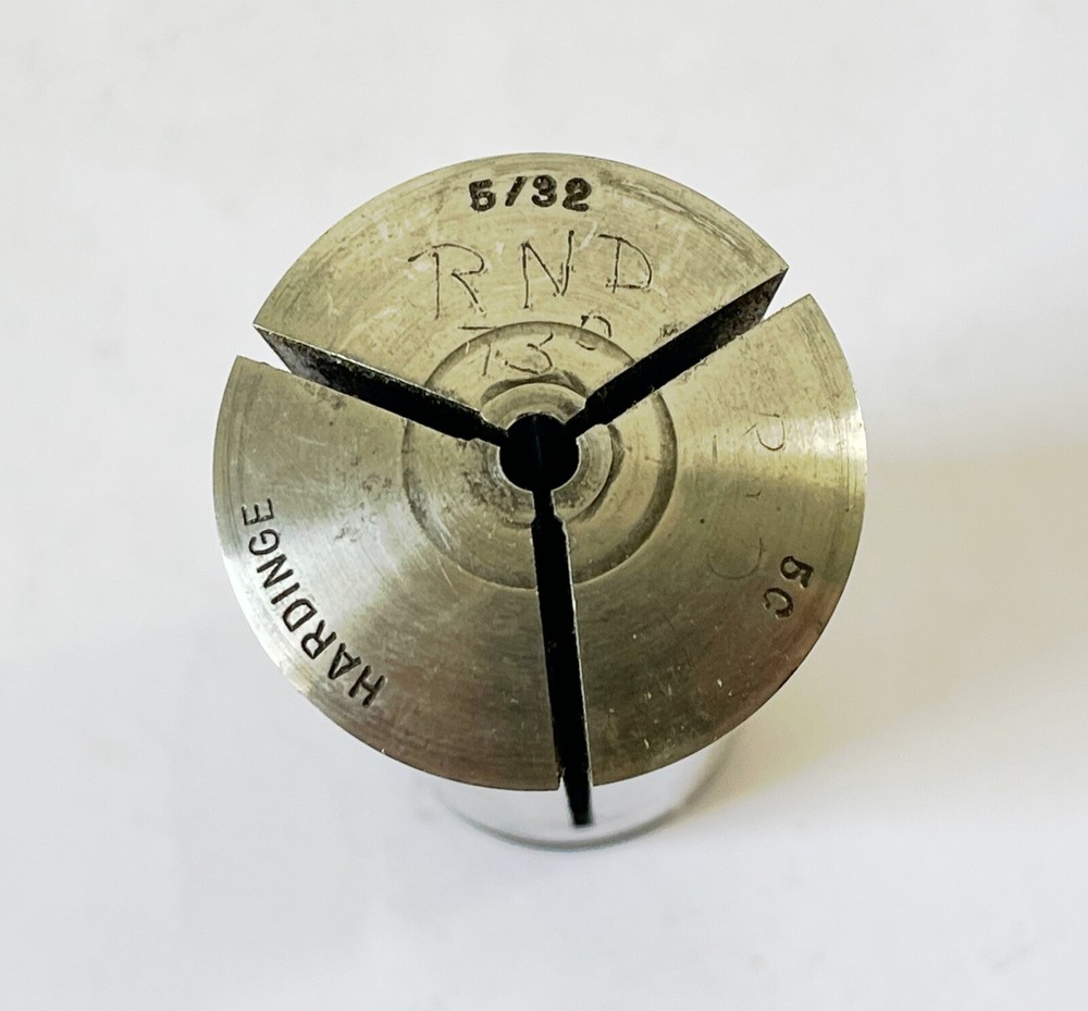 5/32" HARDINGE 5C Round Collet External Threads USA