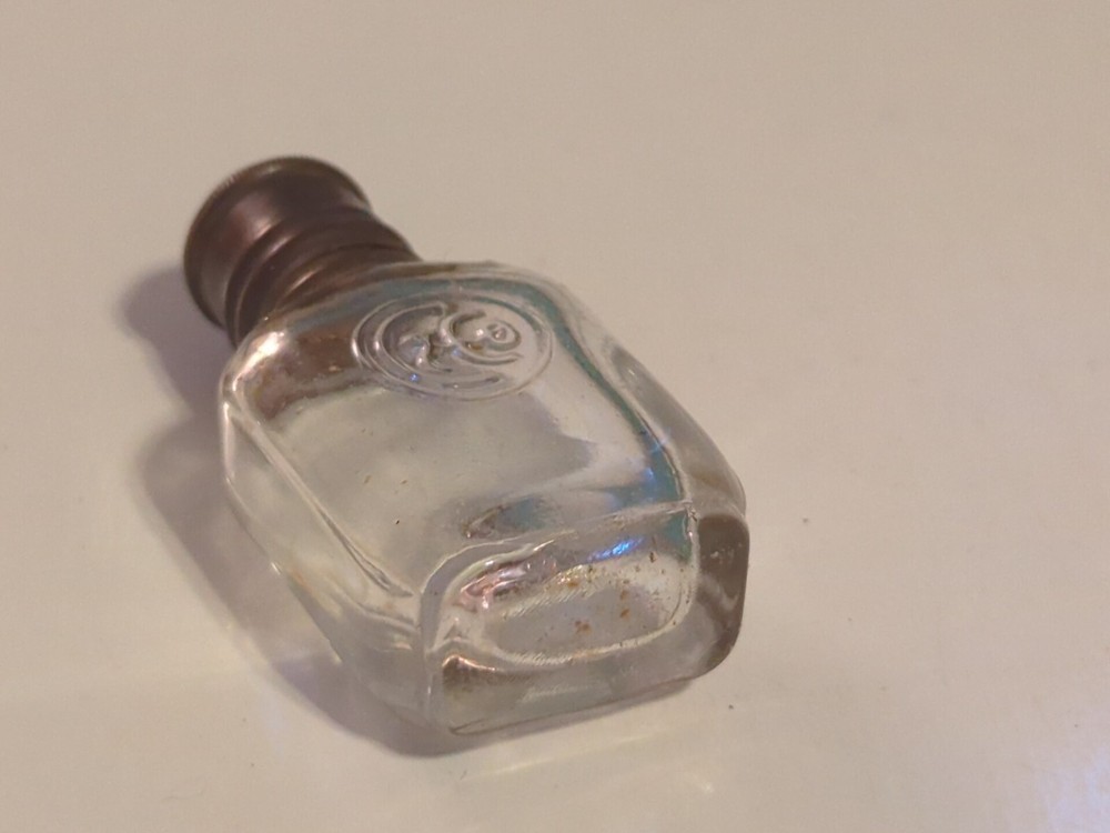 Vintage Colgate & Co. 2" perfume bottle embossed on front