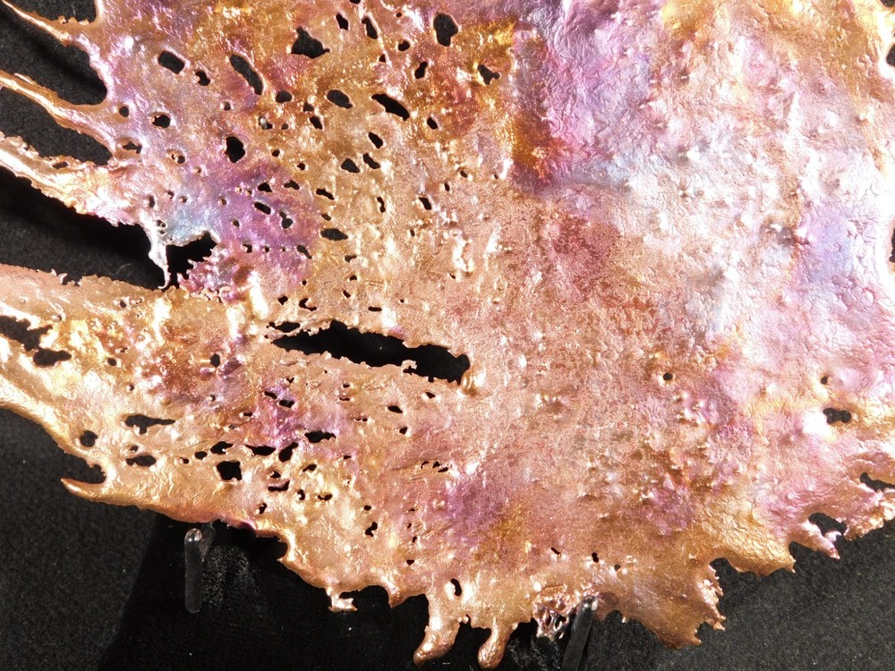 BIG! Bright Solid Solid COPPER Splash ART Sculpture Arizona 335gr