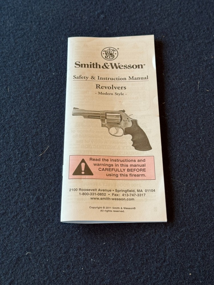 M82 - Original Manual for a Smith & Wesson Governor Model