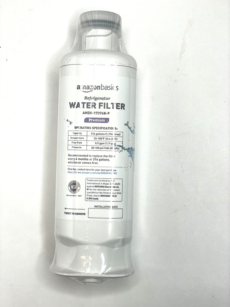 AMAZON BASICS REPLACEMENT WATER FILTER AMZN-17376B-P PREMIUM