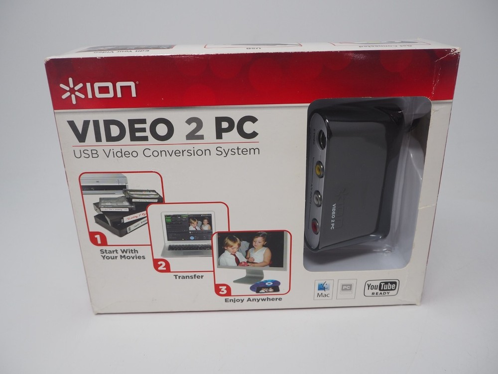 ION Video 2 PC VHS VCR to Comp USB Video Conversion System