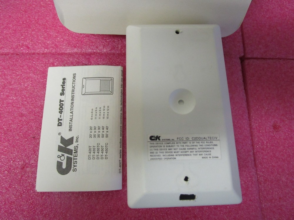 C & K Dual Tec Motion sensor DT-435TC