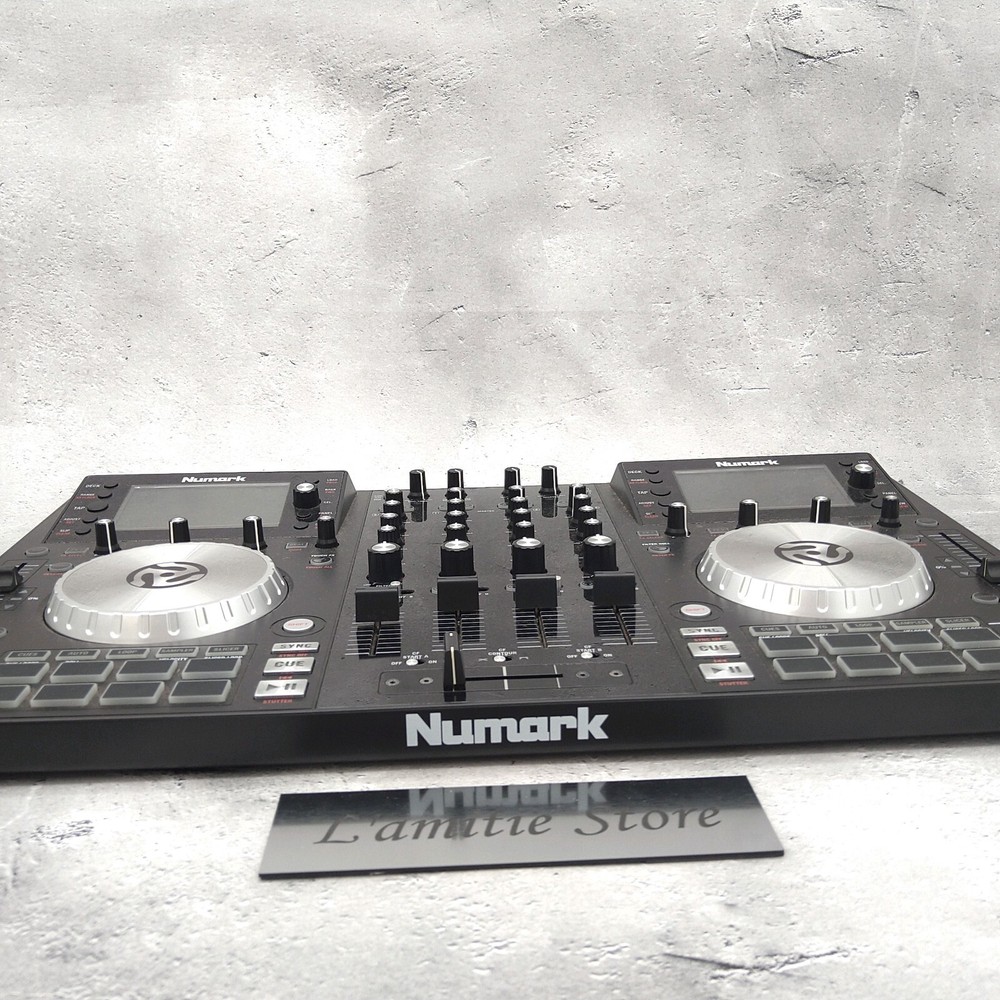 Numark NV 4-Deck Dual-Display USB DJ Controller Used Tested