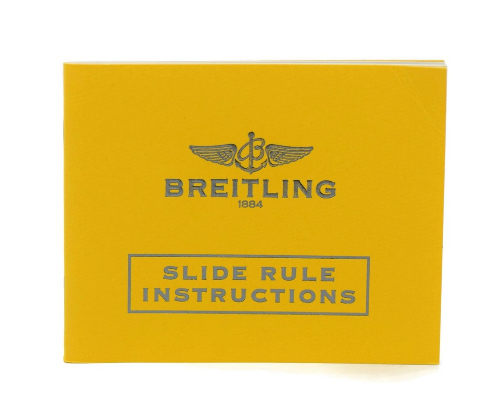 Breitling Slide Rule Instructions Booklet Manual
