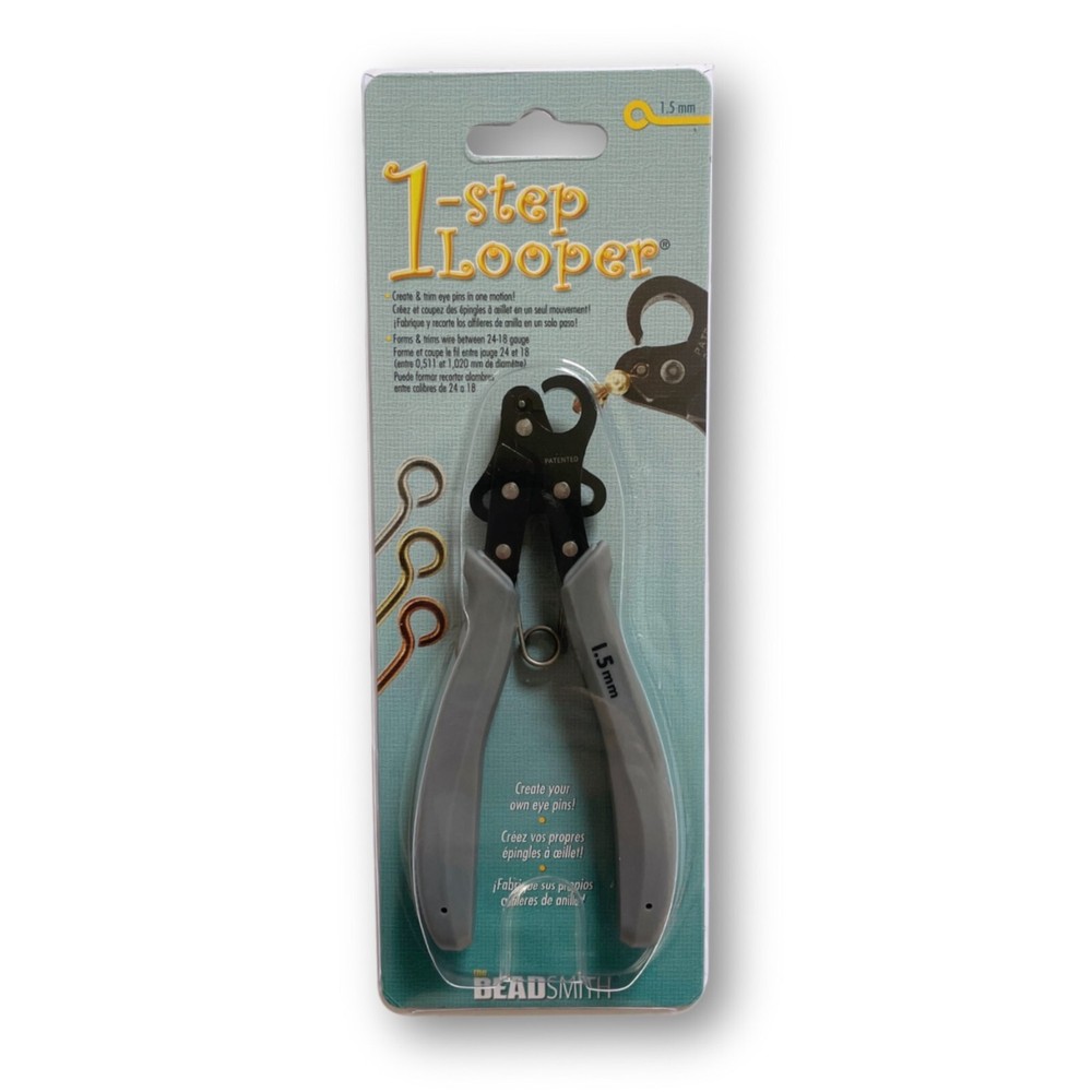 BeadSmith One Step Looper Pliers 1.5mm tool cuts and loops wire 18-24ga