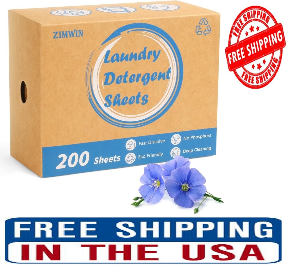 Laundry Detergent Sheets, 200 Sheets Fresh Linen Scent Laundry Sheets-200 Loads