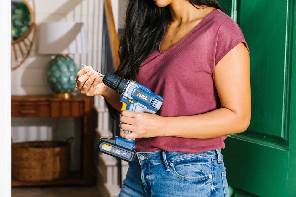 BR2812U Blue Ridge 20V Max Cordless Drill/Driver 46pc Project Kit