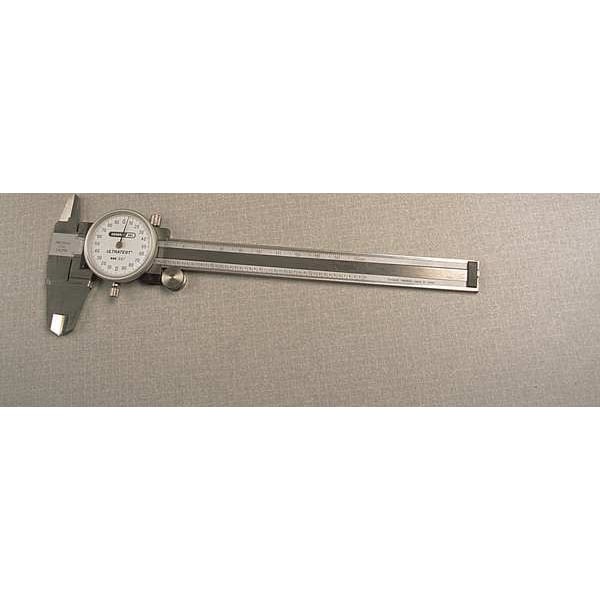 General Tools 142 Dial Caliper, Plastic, 6 In, 0.01 Grad