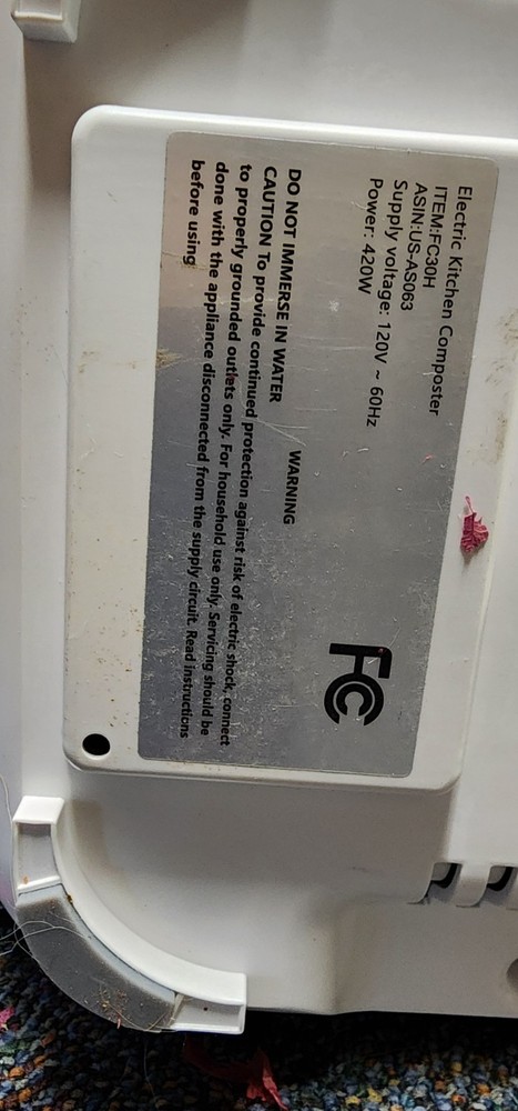 Electric Kitchen Composter 420W - Used Once