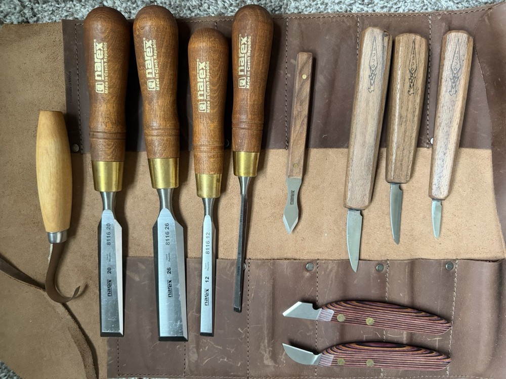 Multiple Wood Carving Tools From OCC, Narex, Mora, Wayne Barton