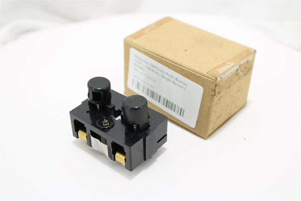 Magnetek SBPU-A2 Push Button Insert | 2-Button | Single-Speed | NO/NO