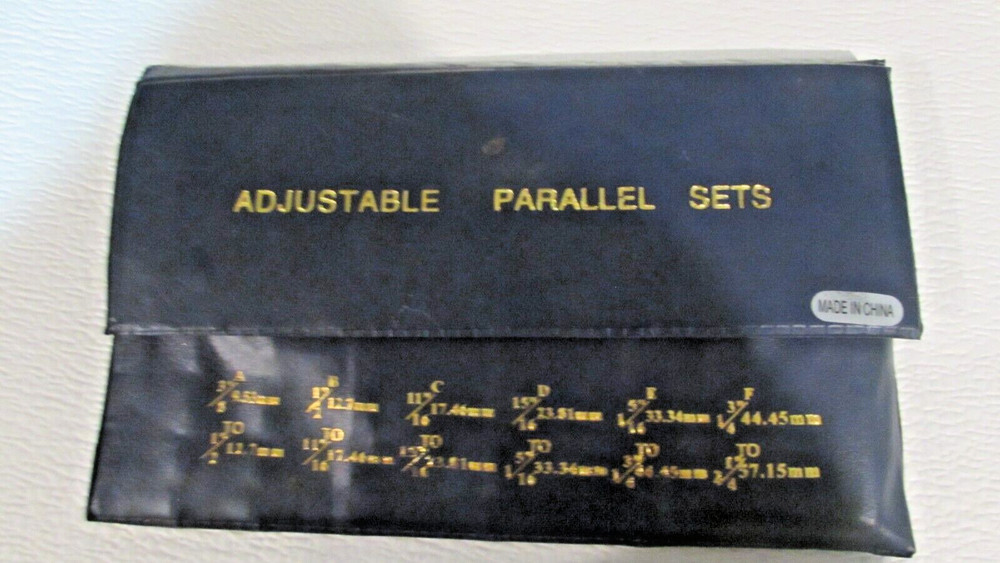 3/8" - 2-1/4" Adjustable Parallel Set Precision Parallel Measurement 6 Pcs/Set