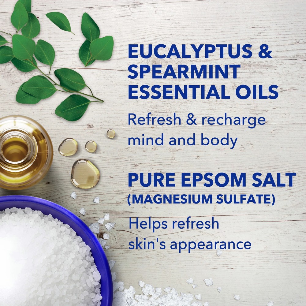 Dr Teal's Bubble Bath Epsom Salt Eucalyptus Spearmint Relax 34oz