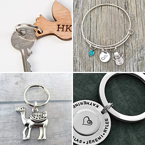 Small Key Rings Bulk Split Keychain Rings 100 Pack 1/2'' For Keys Organization