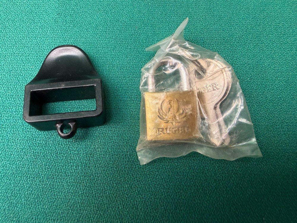 Ruger Mark II Gray Plastic Box W/ Manual, Mag-Loading tool, & Ruger Padlock
