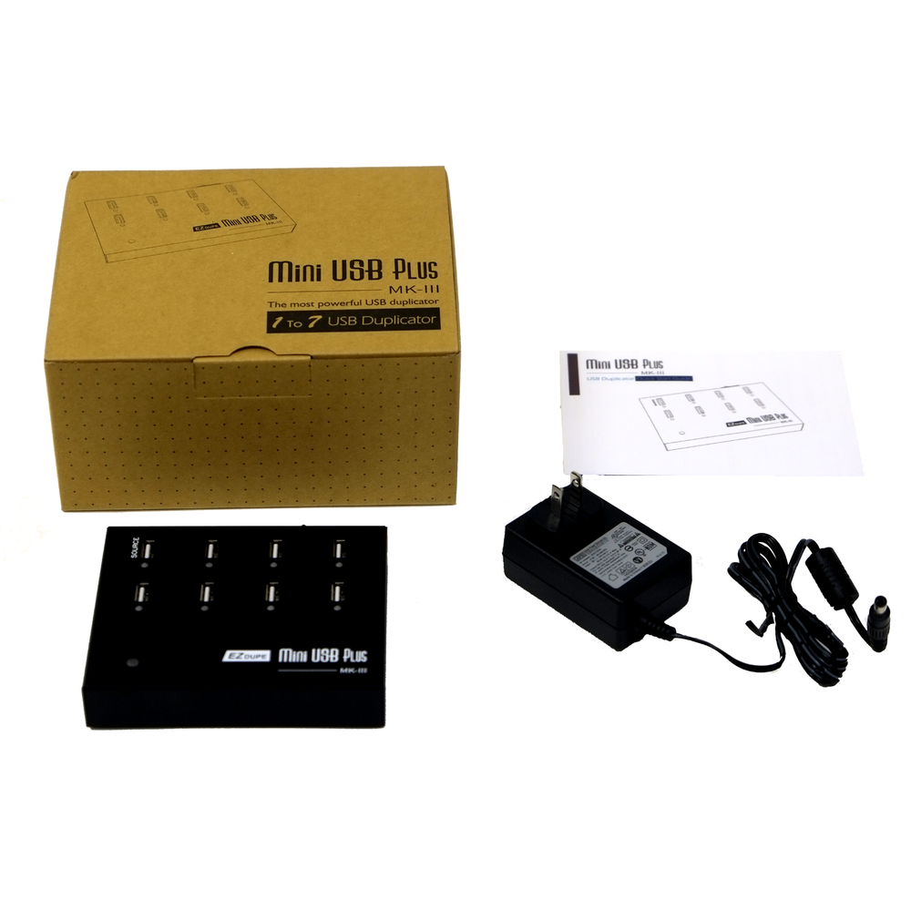 EZ Dupe 1 to 7 USB Duplicator - Multiple Flash Media Drive Clone Copier 45MB/Sec