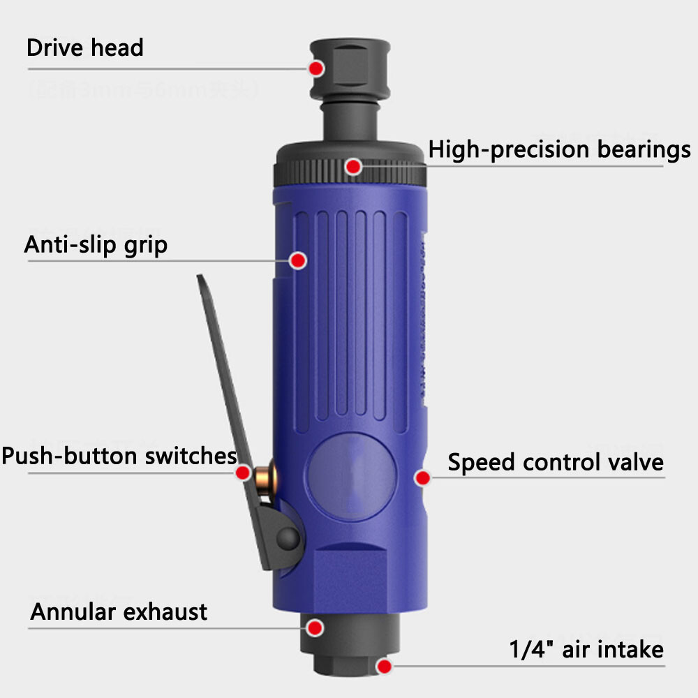 NEW Pneumatic Engraving Grinder Handheld Grinding Sanding Machine Pneumatic Tool