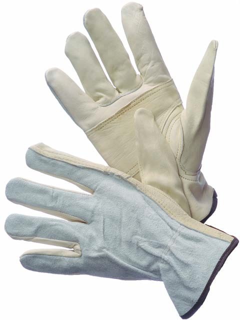 2 PAIRS COW GRAIN LEATHER DRIVER GLOVES - KEYSTONE - X-Large