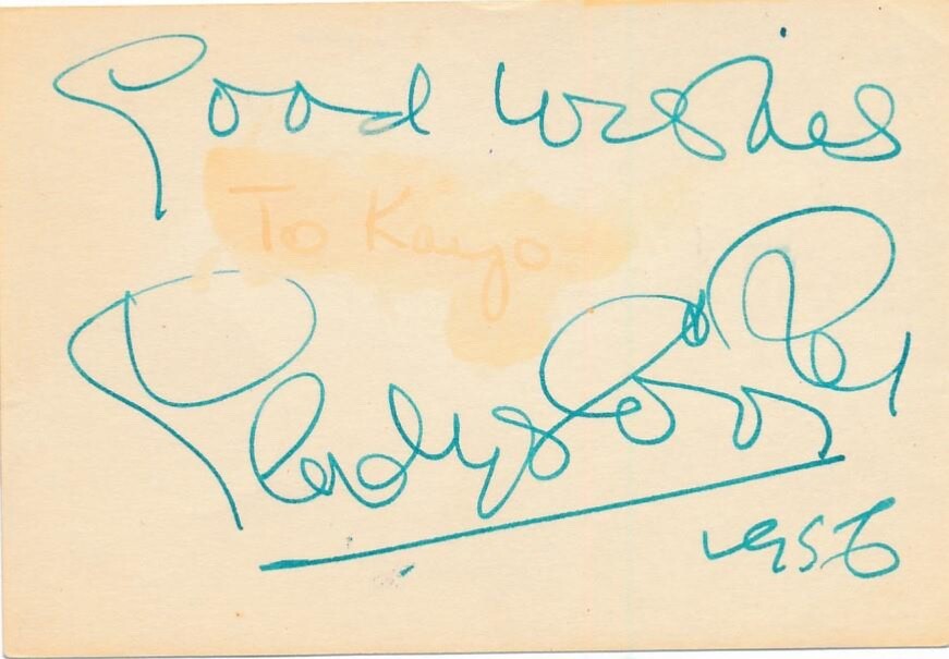 Gladys Cooper- Signed Vintage Card (Ent)