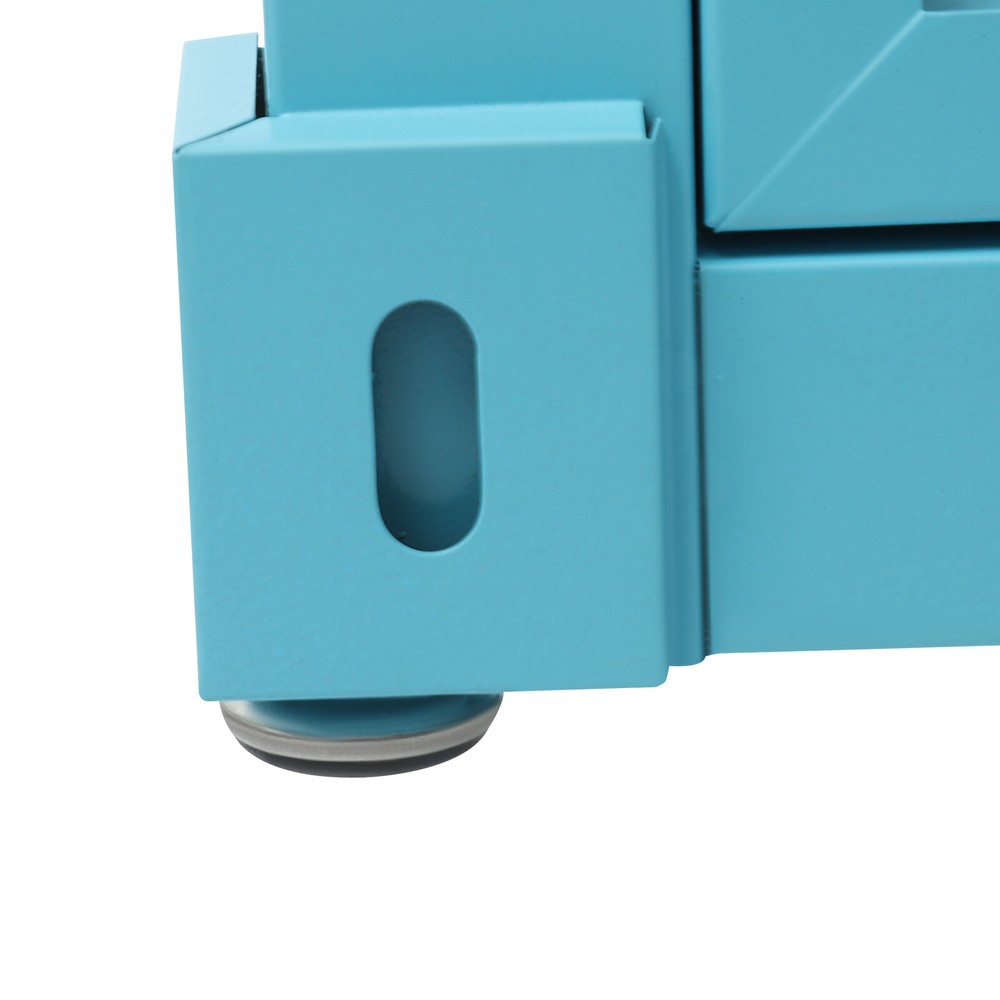 Floorstanding Side Table, Industrial Style Container Cabinet, Iron Bedside Table