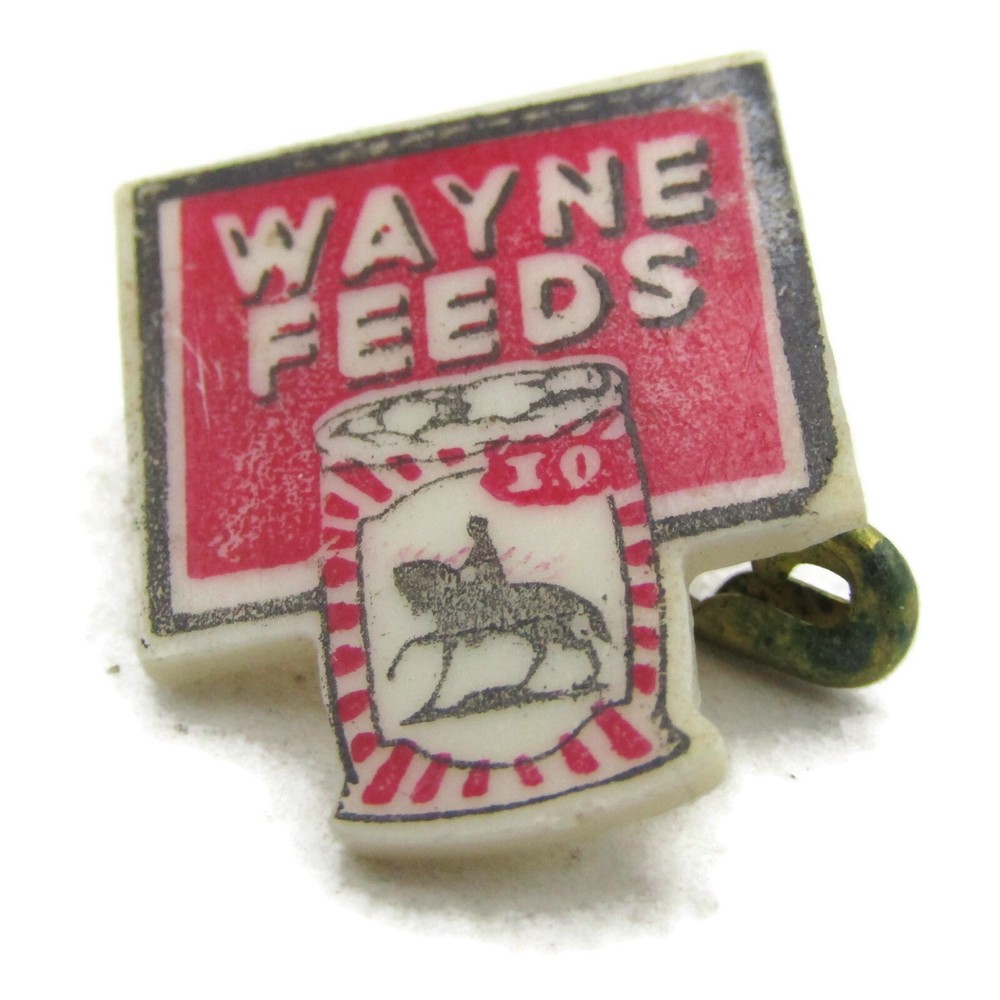 Wayne Feeds Pin Vintage