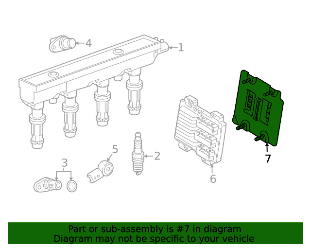 Genuine GM Engine Control Module Bracket 95212250