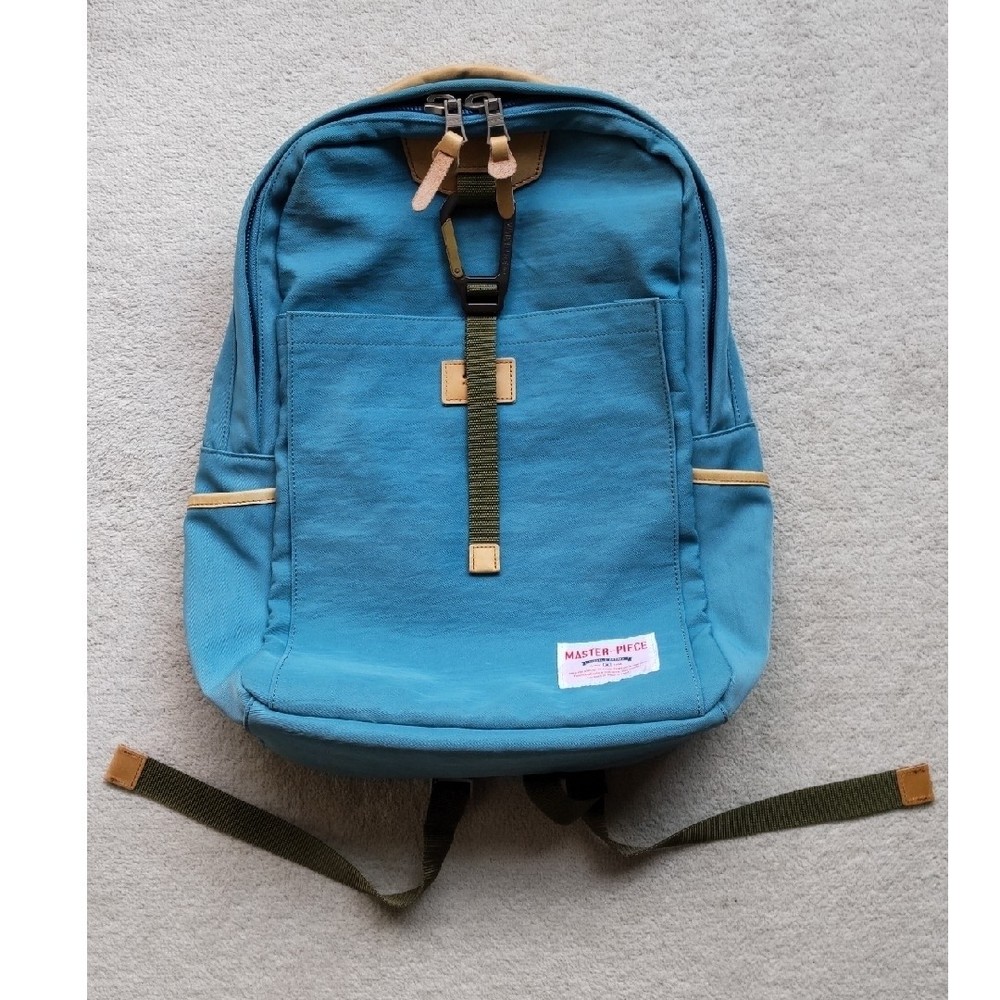 Masterpiece Backpack Blue Leather Cord Adjustable From Japan