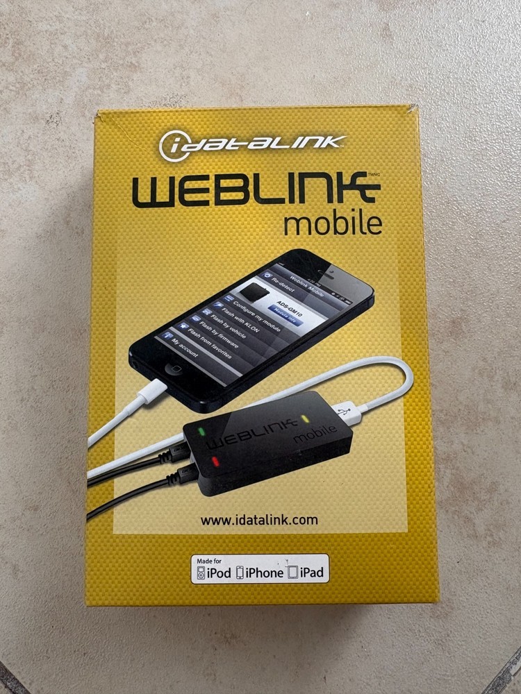 iDatalink ADS-WLM-AP1 Apple iOS Weblink Updater Programming Cable