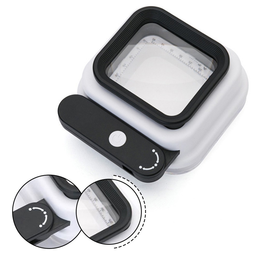 Low-light Conditions Folding Magnifier Detachable Scale Compact Design