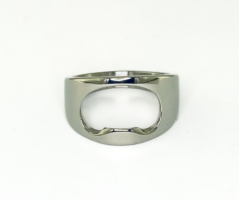 Mens Stainless Steel Bottle Opener Ring