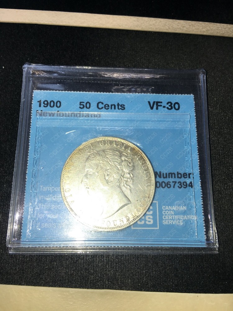1900 CCCS Graded Newfoundland, Fifty Cent **VF-30**