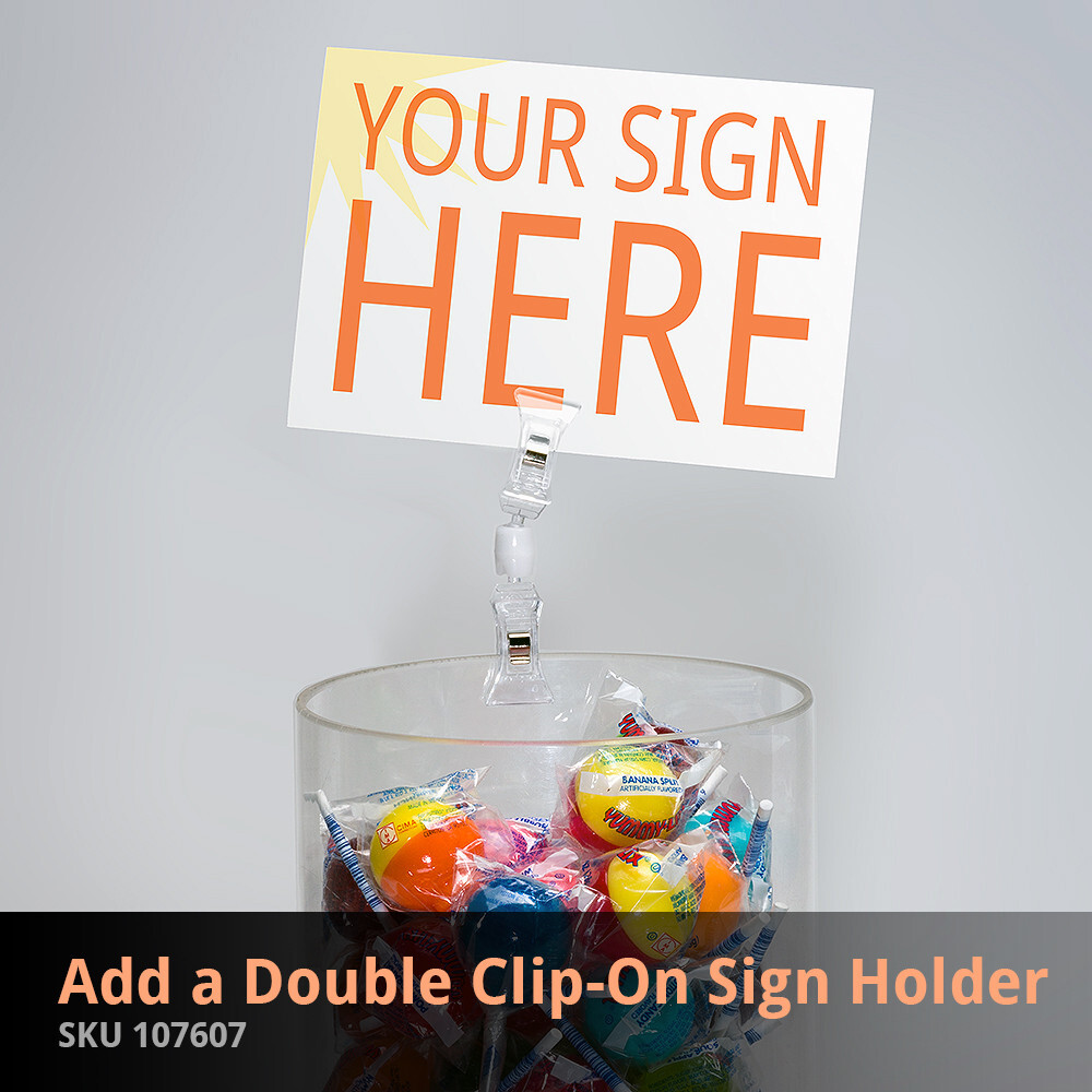 Azar Displays Clear Acrylic Cylinder Display, Plastic Round Container and...