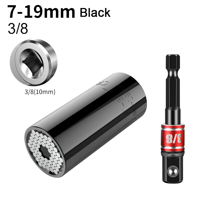 Universal Torque Wrench Head Set Socket Sleeve Power Drill Ratchet Magic Tool