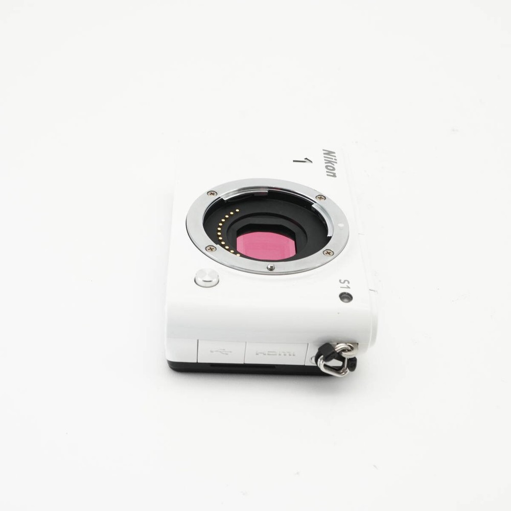 Nikon 1 S1 White Mirrorless Camera #AA4875