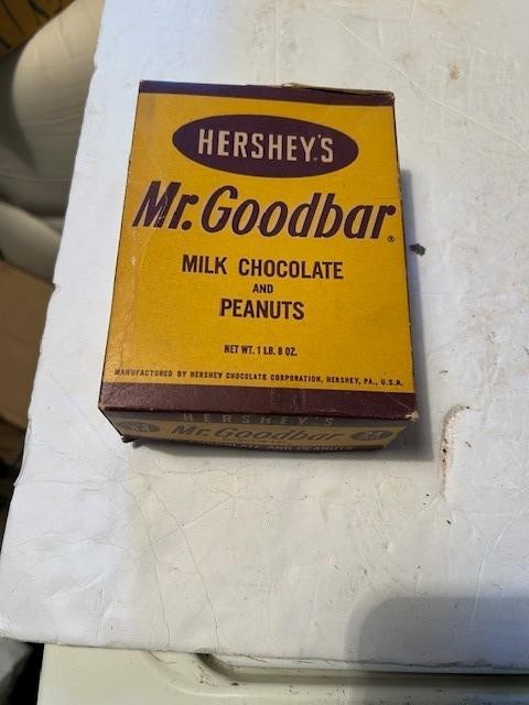 Hershey’s Mr Goodbar Milk Chocolate & Peanuts Display Box Vintage