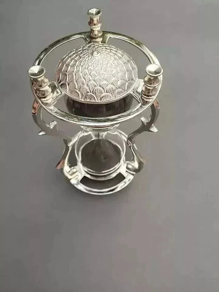 Brass Solid Hourglass Sand Timer Clock W/Compass Maritime Nautical Gift