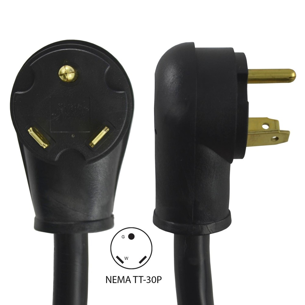 Conntek 30 Amp RV Extension Cord 50 Foot Power Supply Cable For Trailer Camper