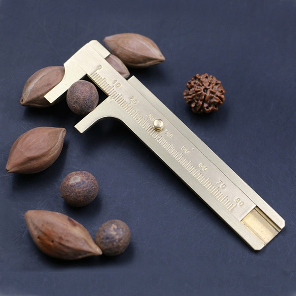 Brass Caliper Mini Sliding Gauge Depth Measuring Tool