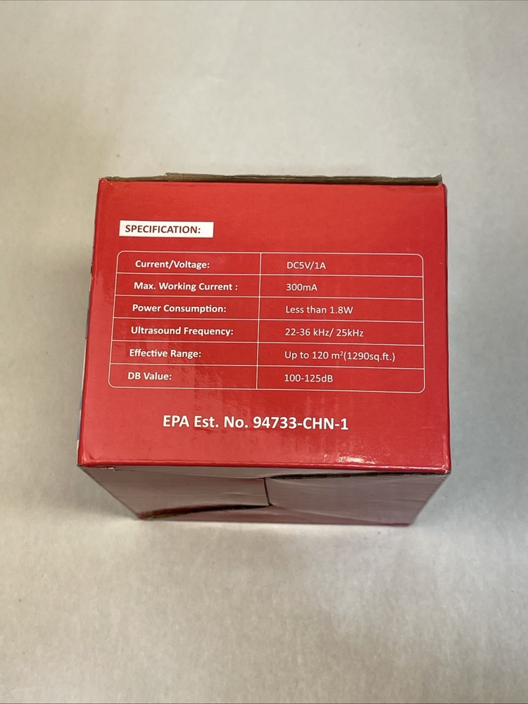 Ultrasonic Mouse Repellent Plug-in with PIR Sensor & LED Strobe Light