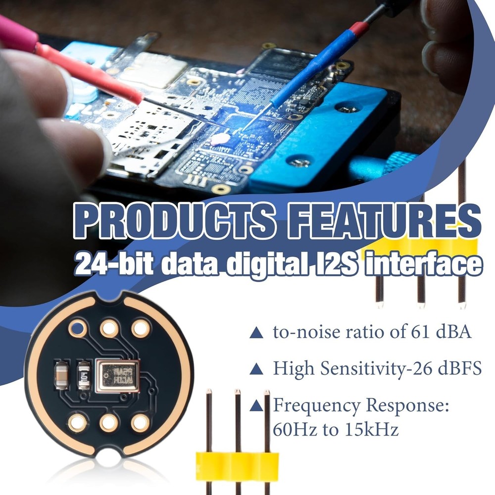 3PCS INMP441 Omnidirectional Microphone Module I2S Interface MEMS High Precision