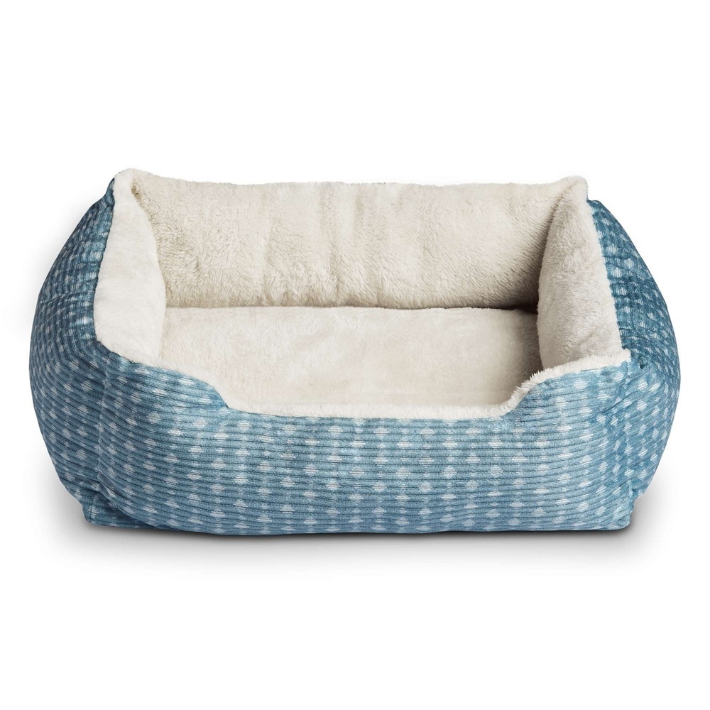 Small Dog or Cat Bed, Blue 19" x 15"