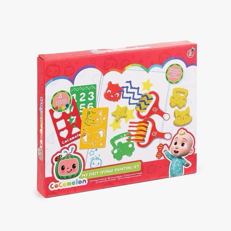 Cocomelon My First Sponge Painting Kit | Stencils, Paints & Rollers | 3+