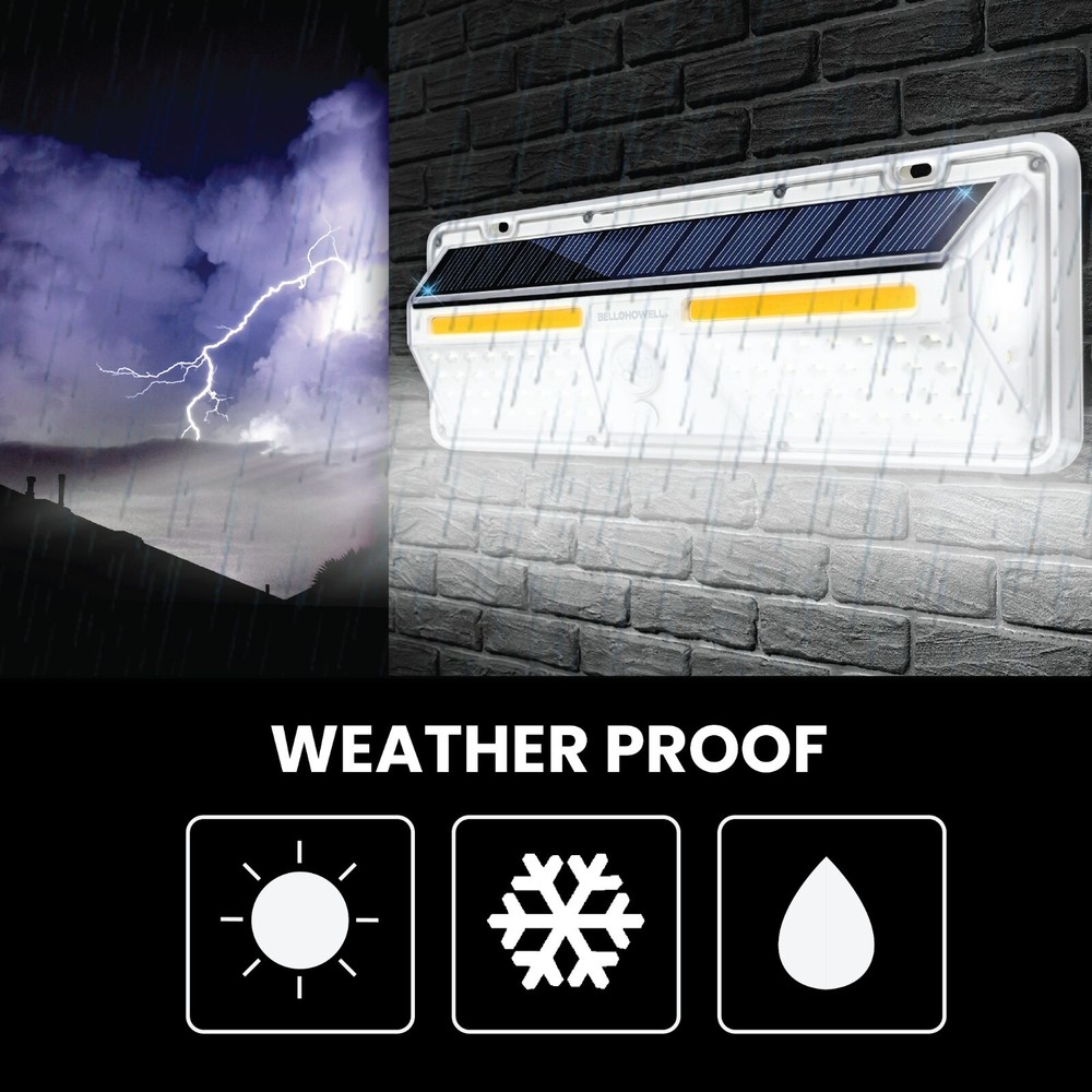 Bell + Howell Solar Bionic Outdoor with Motion Sensor XL Wall Light